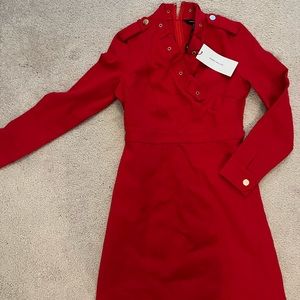 Karen Millen 	Ponte Wrap Front Tab Detail Jersey Dress